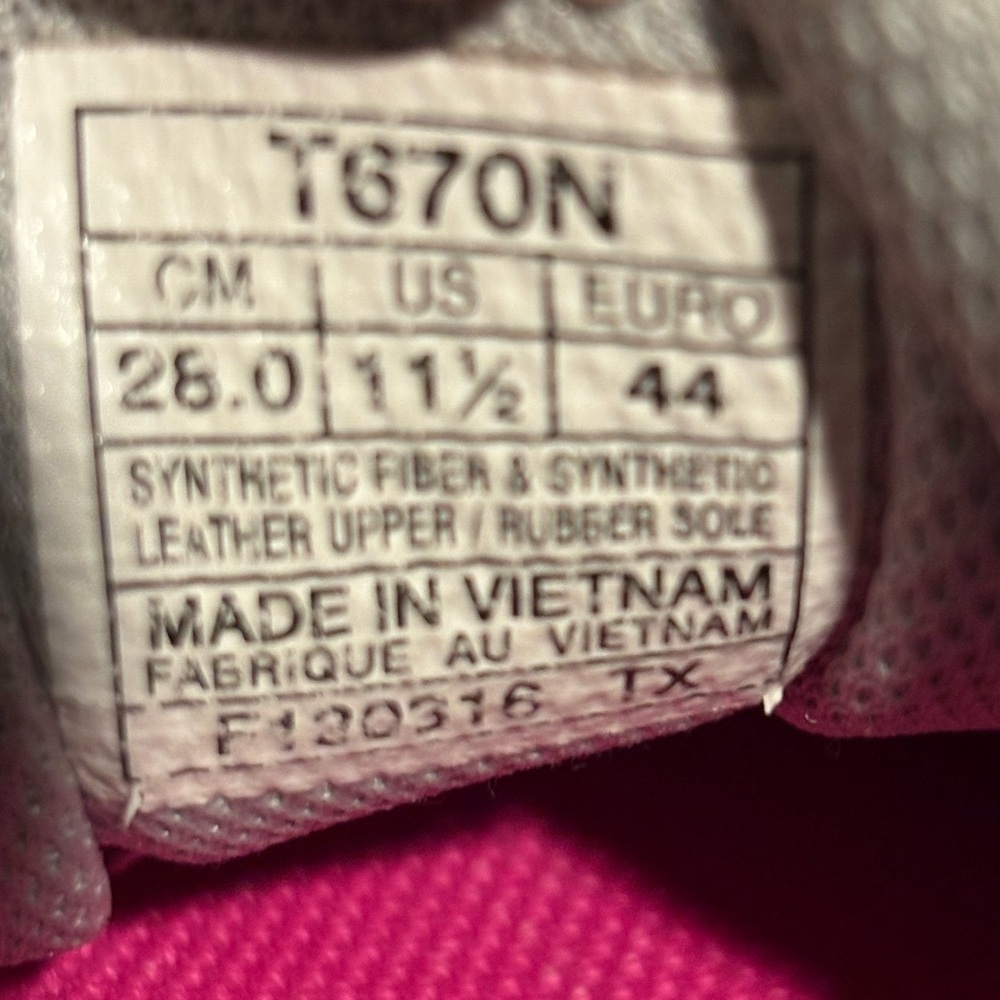 Asics FuzeX Lyte Athletic Running Shoes Sneakers Gray Pink T670N Women’s Sz 11.5 - Picture 9 of 11